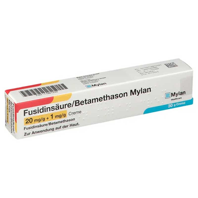 Fusidinsäure/Betamethason Mylan 20mg/g + 1mg/g Creme 30 g Creme