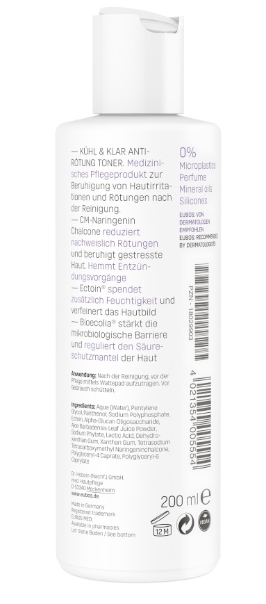 EUBOS KÜHL & KLAR ANTI-RÖTUNG TONER 200 ml Flüssigkeit