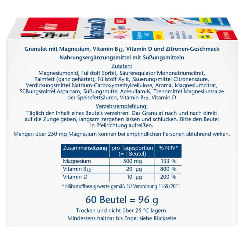 Doppelherz aktiv Magnesium 500 60 St Pellets