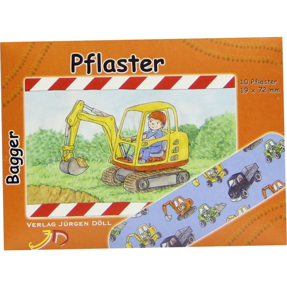 KINDERPFLASTER Bagger Briefchen 10 St Pflaster