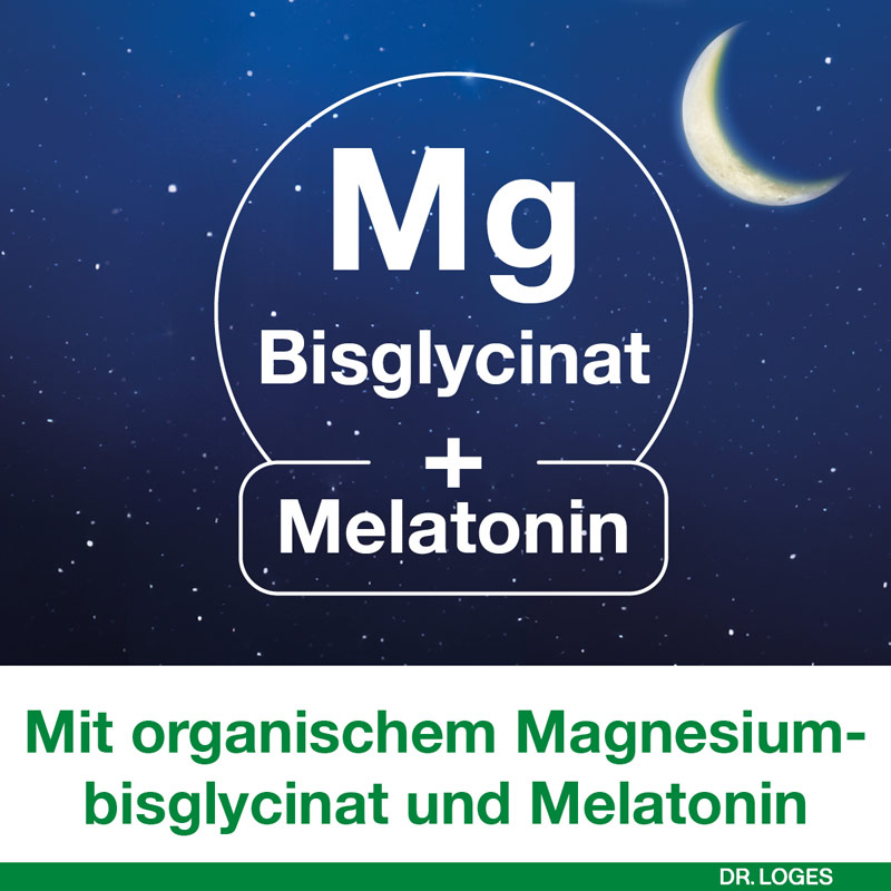 magnesium-Loges Gute Nacht mit Melatonin 60 St Kapseln
