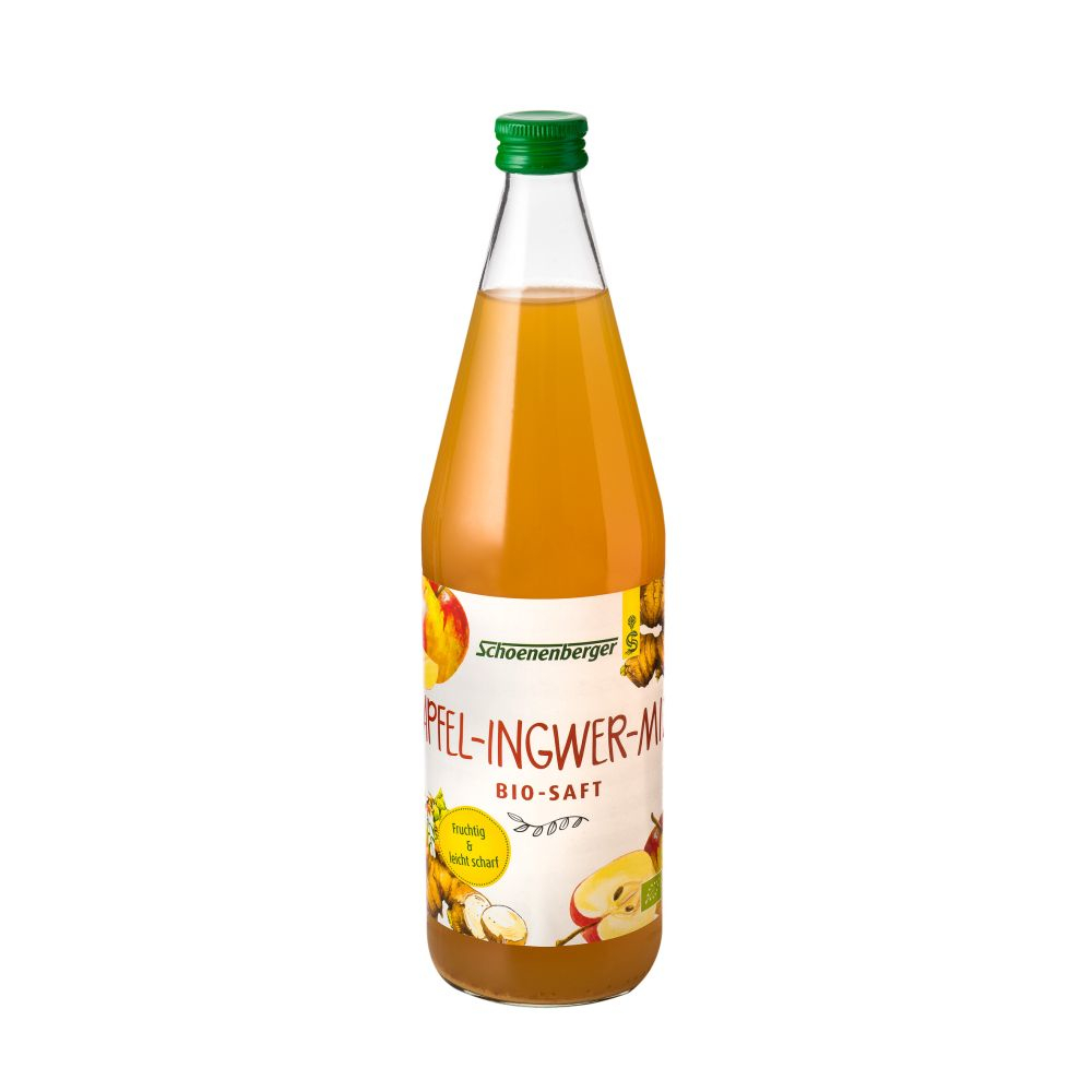 Apfel-ingwer-mix Bio-saft Schoenenberger 750 ml Saft