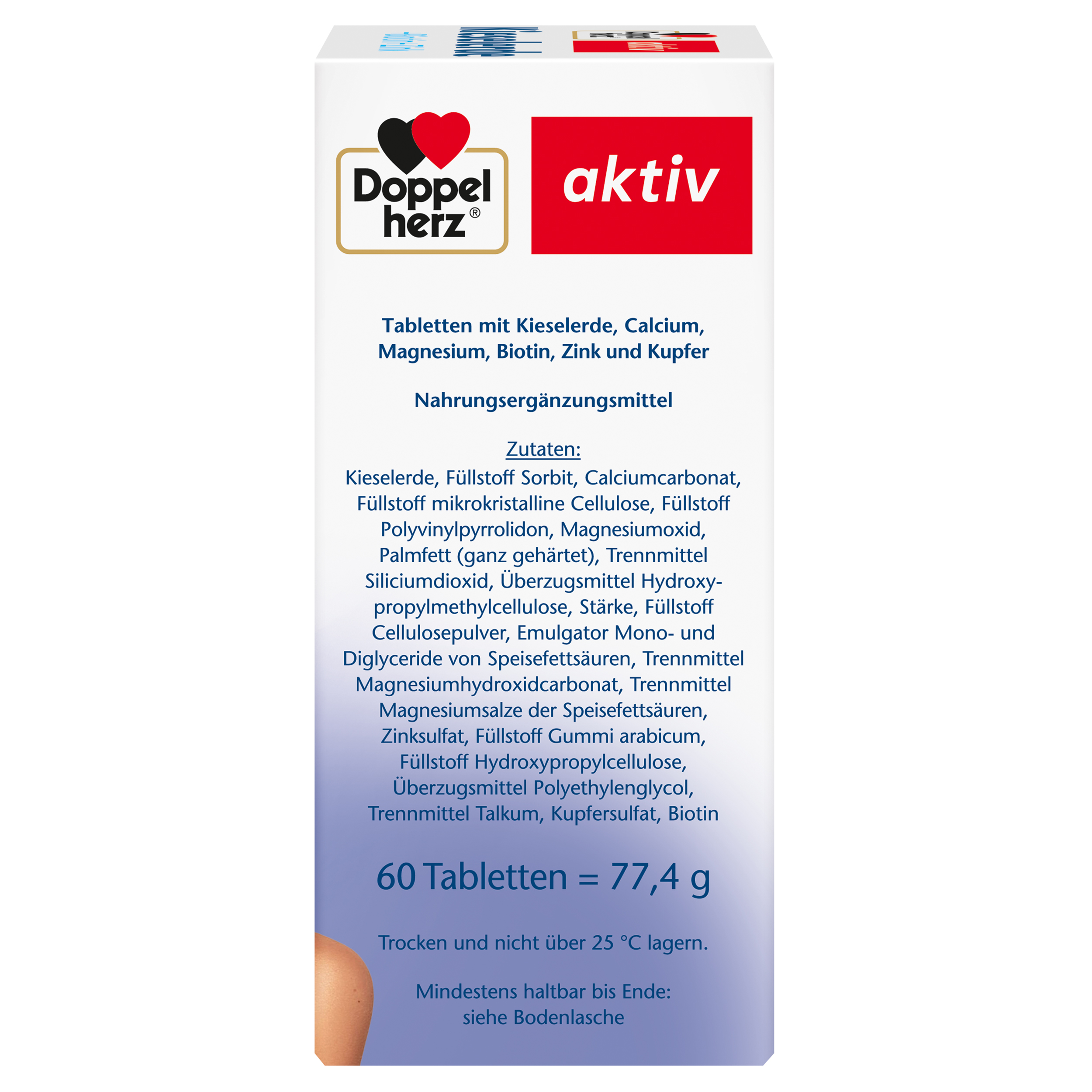 Doppelherz aktiv Kieselerde + Biotin + Zink 60 St Tabletten