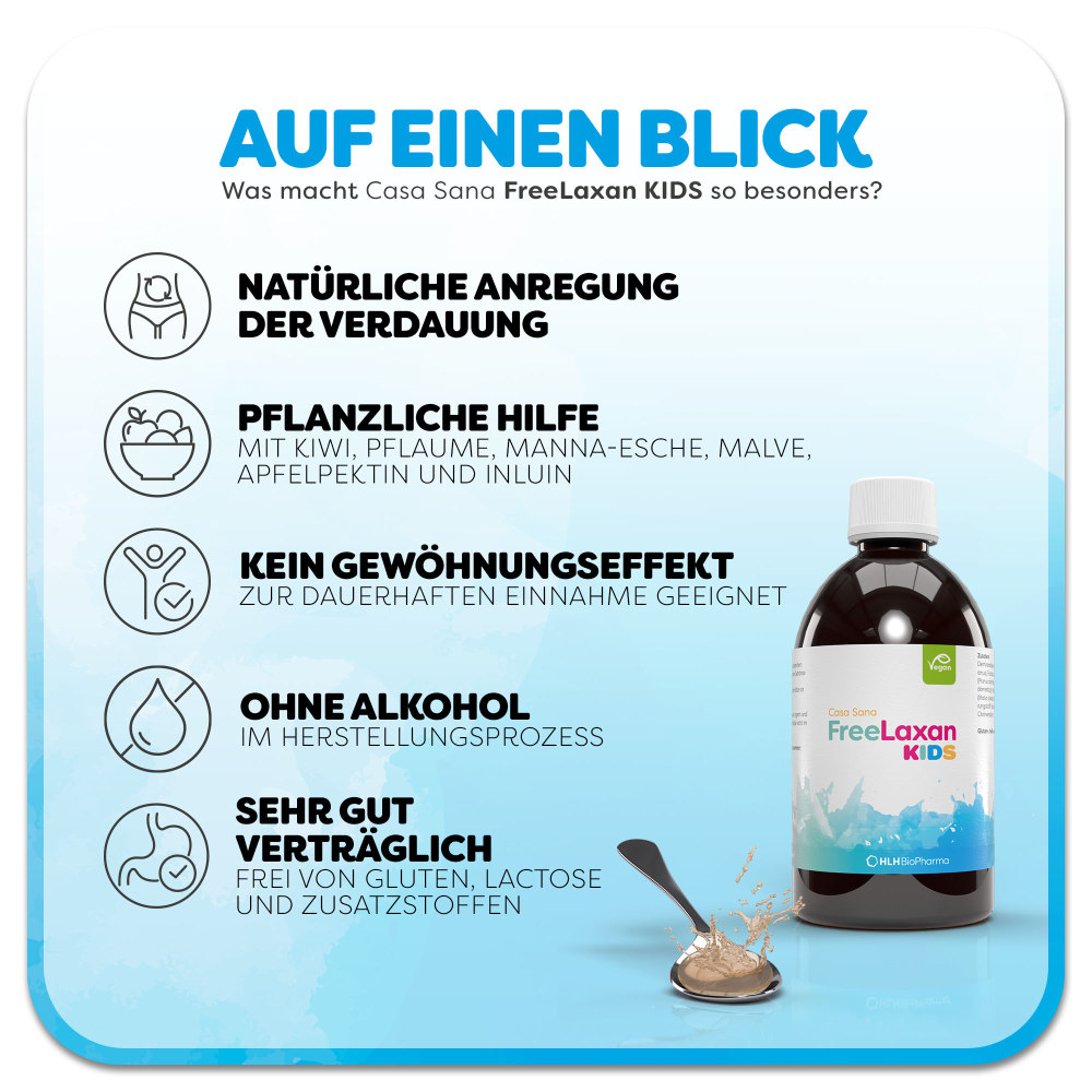 Casa Sana Free Laxan KIDS 200 ml Flüssigkeit zum Einnehmen