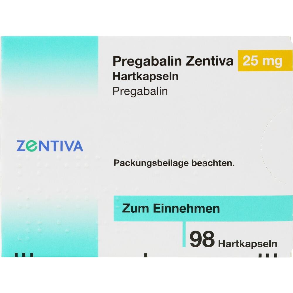 Pregabalin Zentiva 25 mg 98 St Hartkapseln