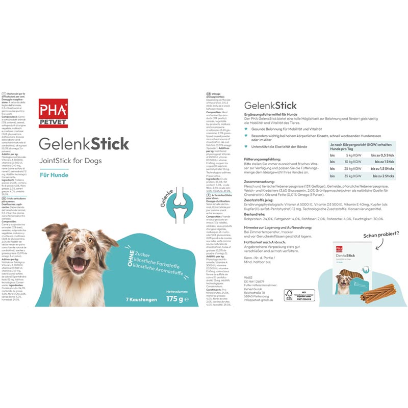 PHA GelenkStick für Hunde 1 St Kaudragees
