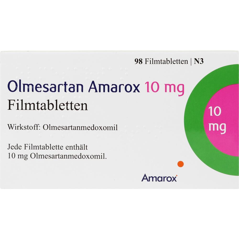 Olmesartan Amarox 10 mg 98 St Filmtabletten