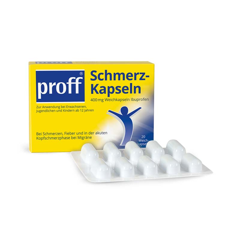 Proff Schmerzkapseln 400mg 20 St Weichkapseln