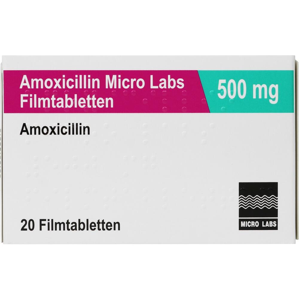 Amoxicillin Micro Labs 500mg 20 St Filmtabletten