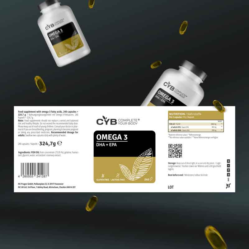 CYB OMEGA 3 DHA + EPA 240 St Kapseln