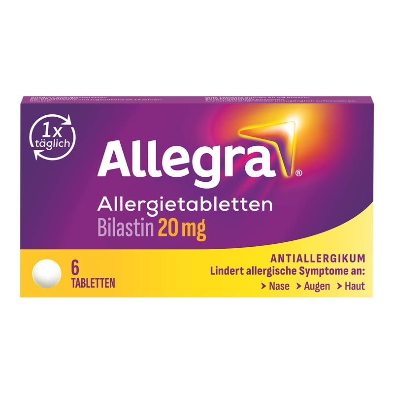 Allegra Allergietabletten - schnell bei Heuschnupfen & Allergien  6 St Tabletten