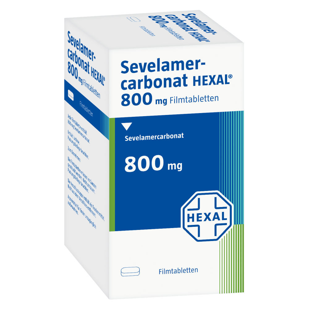 SEVELAMERCARBONAT HEXAL 800 mg Filmtabletten 180 St Filmtabletten