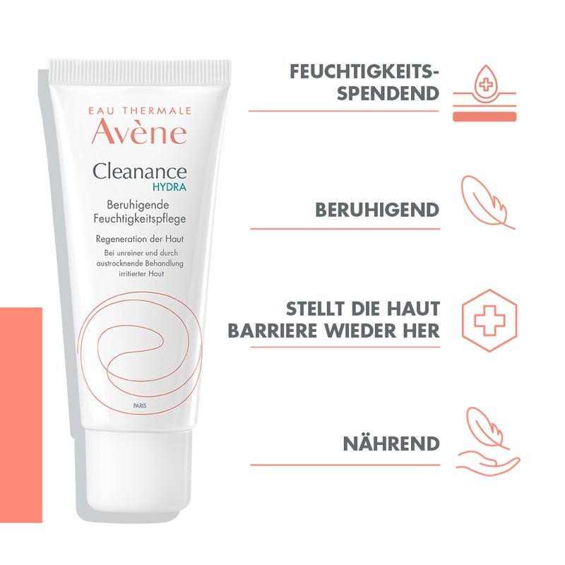 Avène Cleanance HYDRA Beruhigende Feuchtigkeitspflege  40 ml Creme