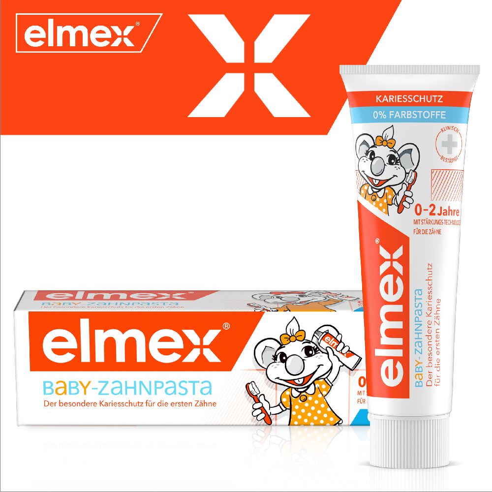 elmex BABY-Zahnpasta für Kinder von 0-2 Jahren 50 ml Zahnpasta