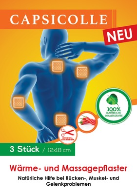 CAPSICOLLE Wärmepflaster 12x18 cm 3 St Pflaster