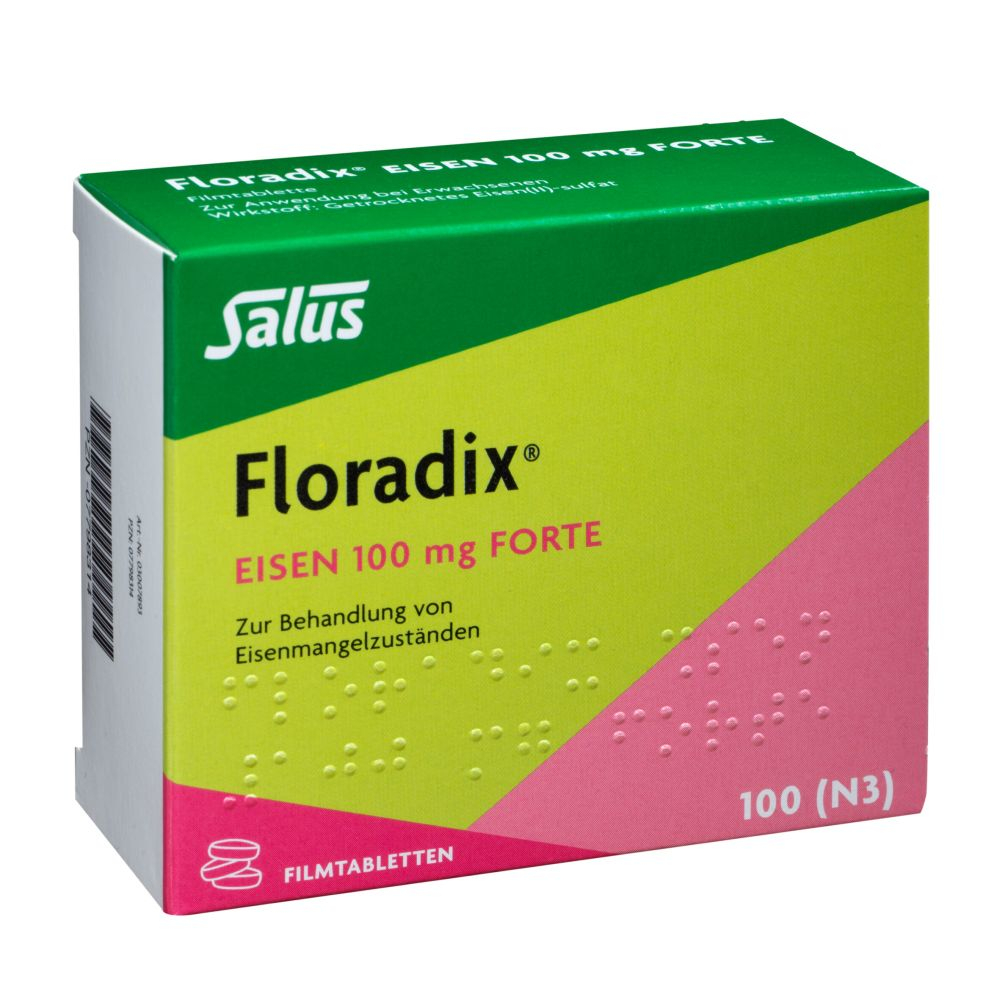 Floradix Eisen 100mg forte 100 St Filmtabletten