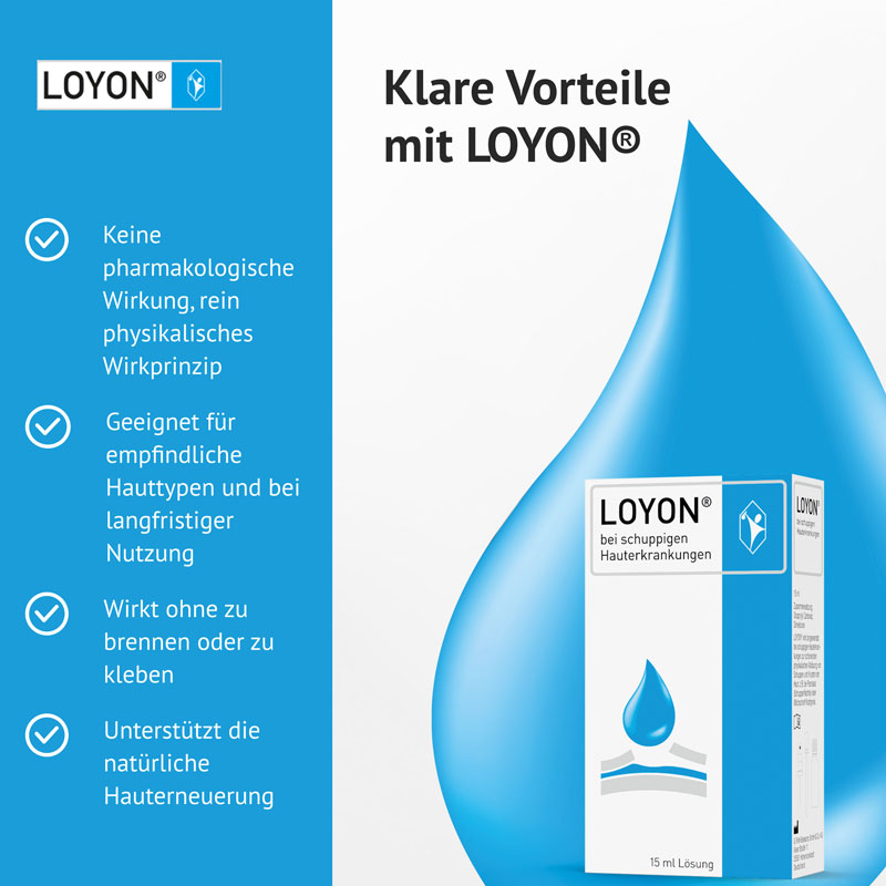 LOYON bei Schuppenflechte, Milchschorf & Kopfgneis 15 ml Lösung 15 ml Lösung