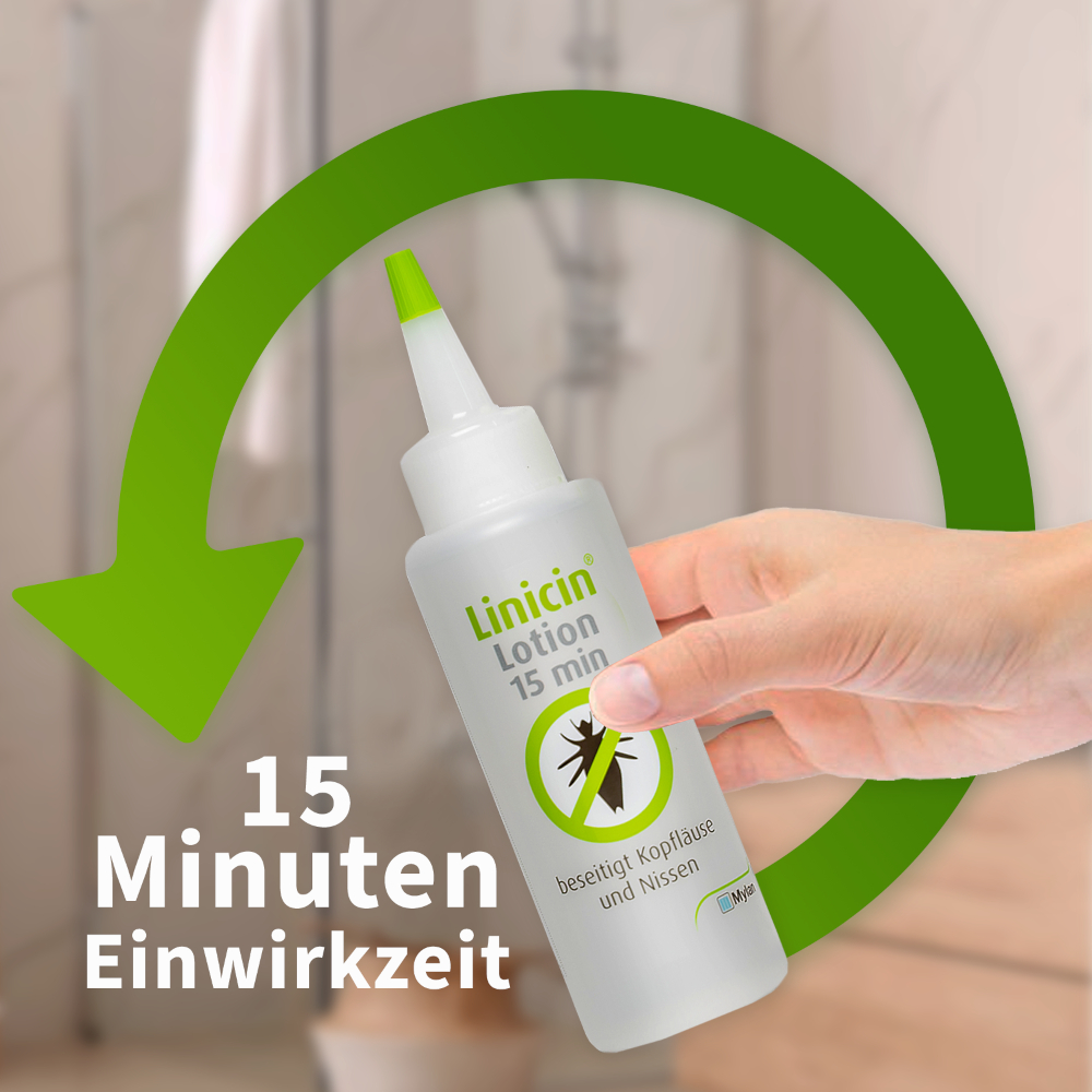 Linicin lotion 15 Minuten ohne Läusekamm 100 ml Lotion