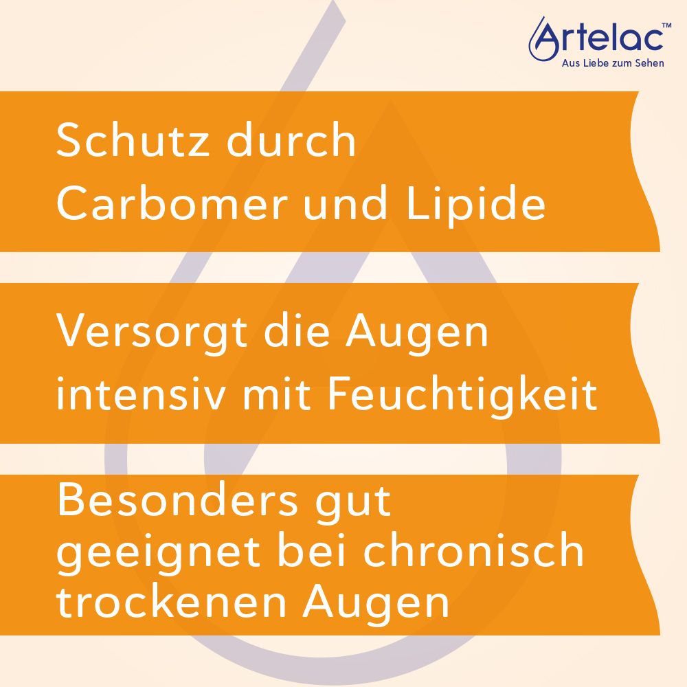 Artelac Lipids Augengeltropfen für stark tränende Augen 3X10 g Augengel