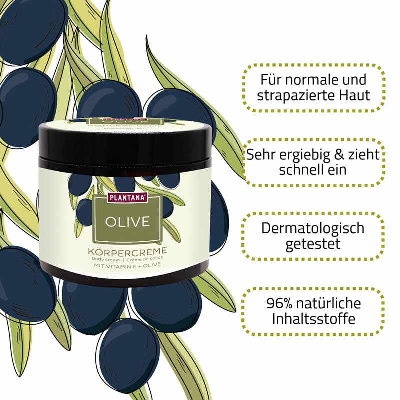 PLANTANA KÖRPERCREME OLIVE 500 ml Creme