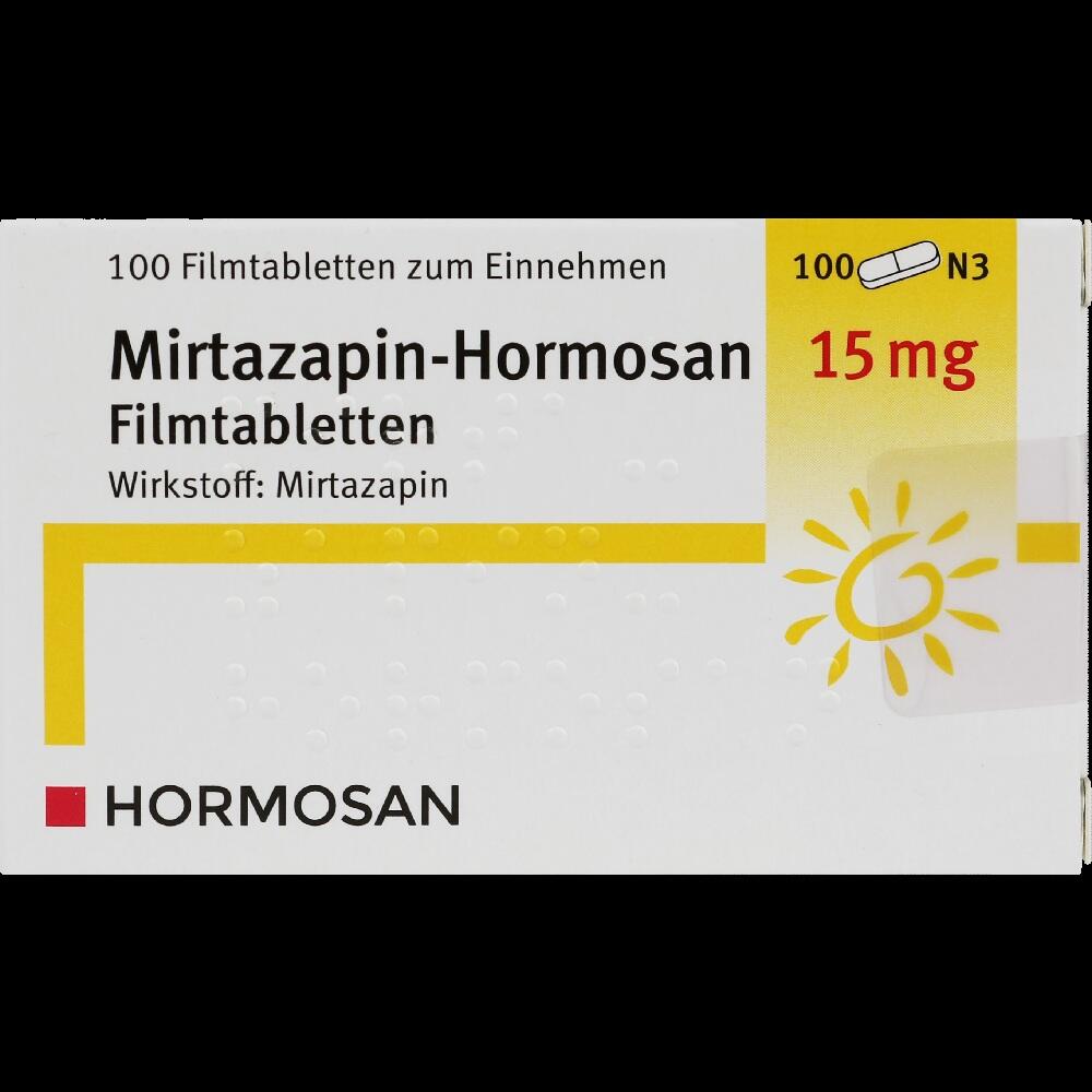 Mirtazapin-Hormosan 15mg 100 St Filmtabletten