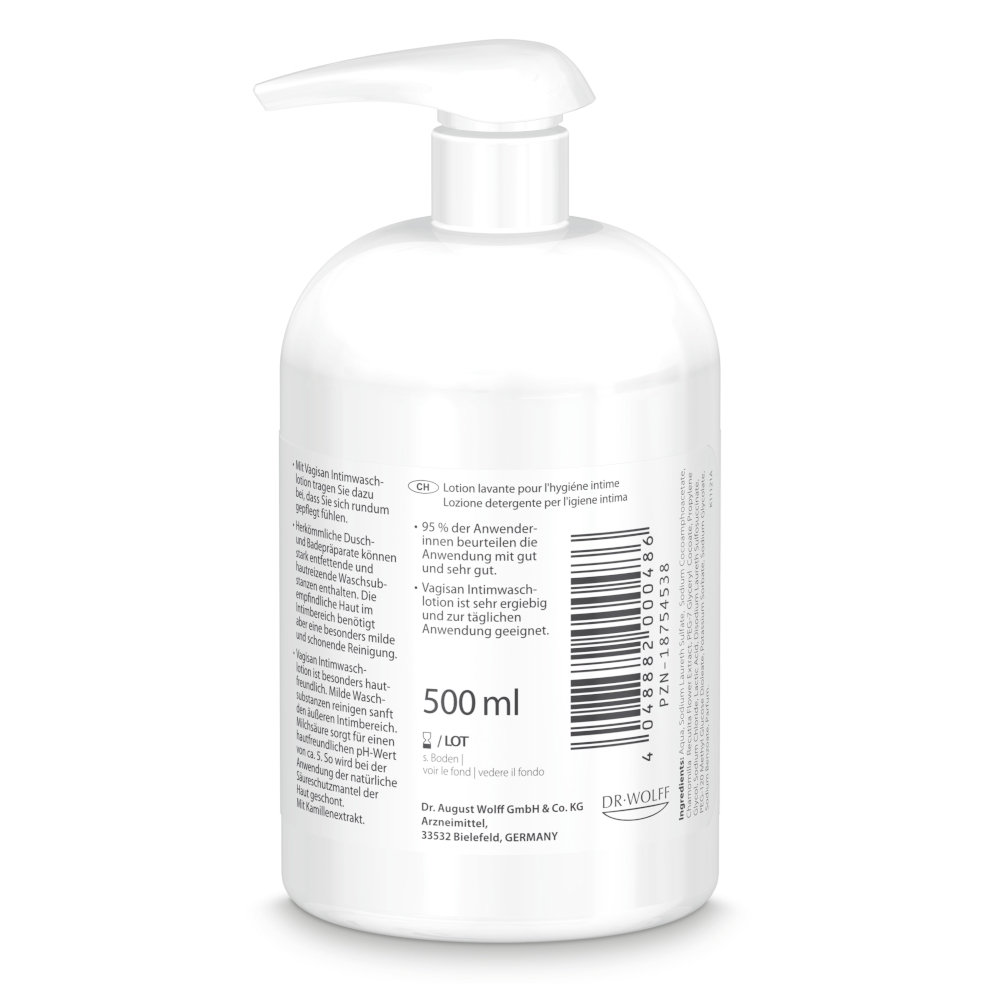 Vagisan Intimwaschlotion -  Sanfte Intimreinigung 500 ml Lotion