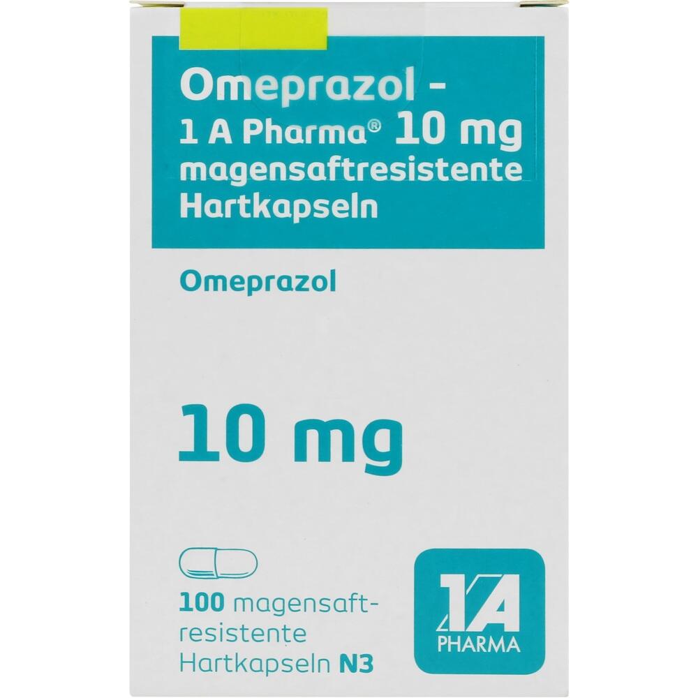 Omeprazol-1 A Pharma 10mg 100 St Magensaftresistente Hartkapseln