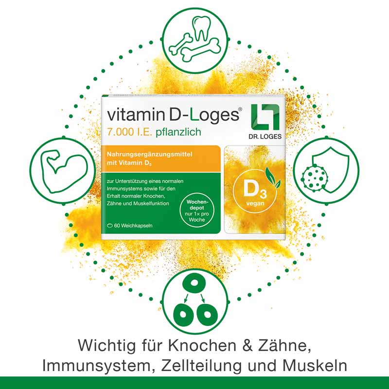 vitamin D-Loges 7.000 I.E pflanzlich 90 St Weichkapseln