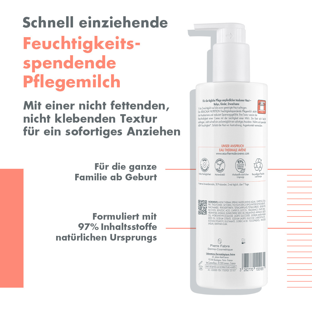Avène XERACALM NUTRITION PFLEGEMILCH 400 ml Milch