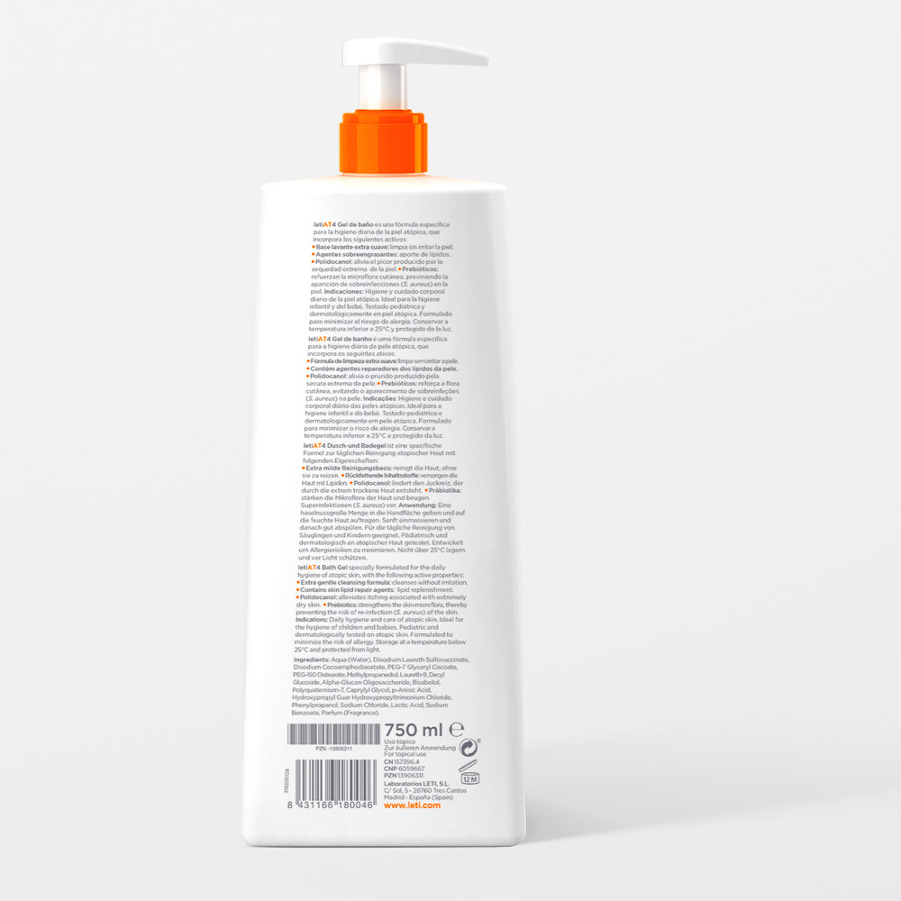 LETI AT4 Dusch- und Badegel 750 ml Gel