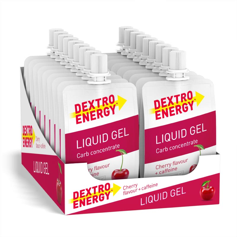 DEXTRO ENERGY LIQUID GEL Cherry flavour + caffeine 60 ml Gel