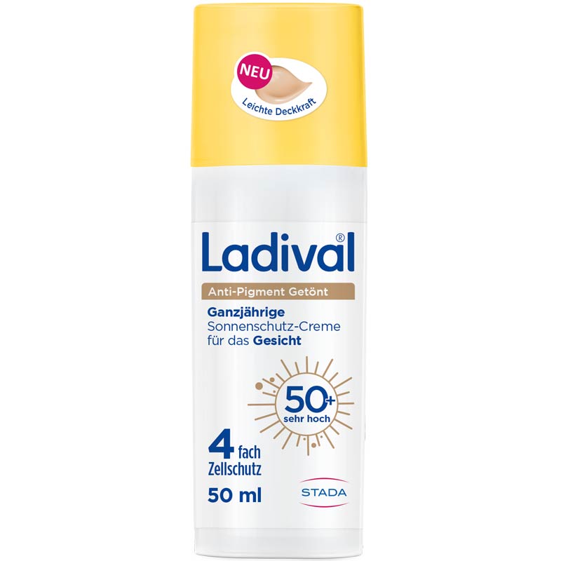 Ladival Anti-Pigment Getönt Ganzjährige Sonnenschutz-Creme Gesicht LSF 50+ 50 ml Creme
