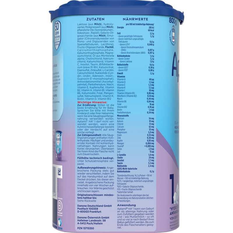 Aptamil HA 1 ANFANGSNAHRUNG 800 g Pulver