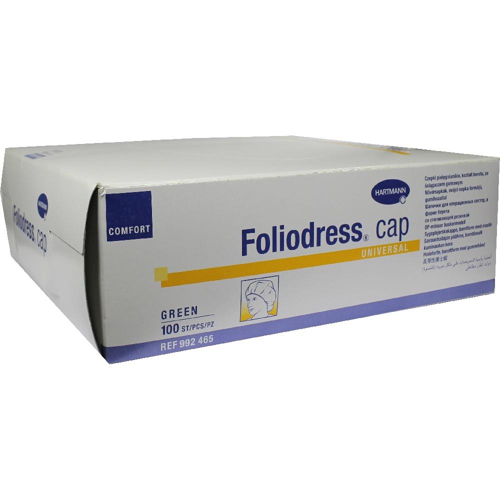 FOLIODRESS Cap Comfort Universal grün OP-Hauben 100 St