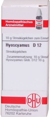 HYOSCYAMUS D 12 Globuli 10 g Globuli