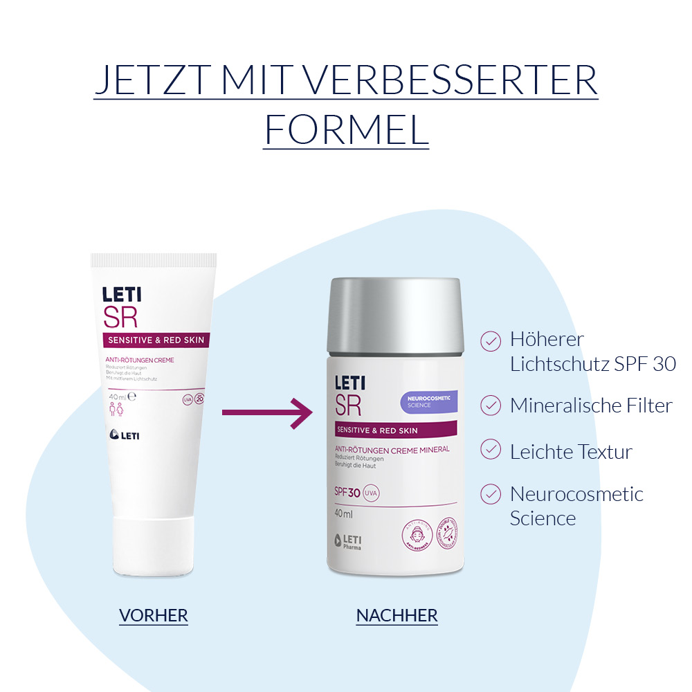 LETI SR Anti-Rötungen Creme Mineral SPF 30 - Jetzt 20% sparen 40 ml Creme