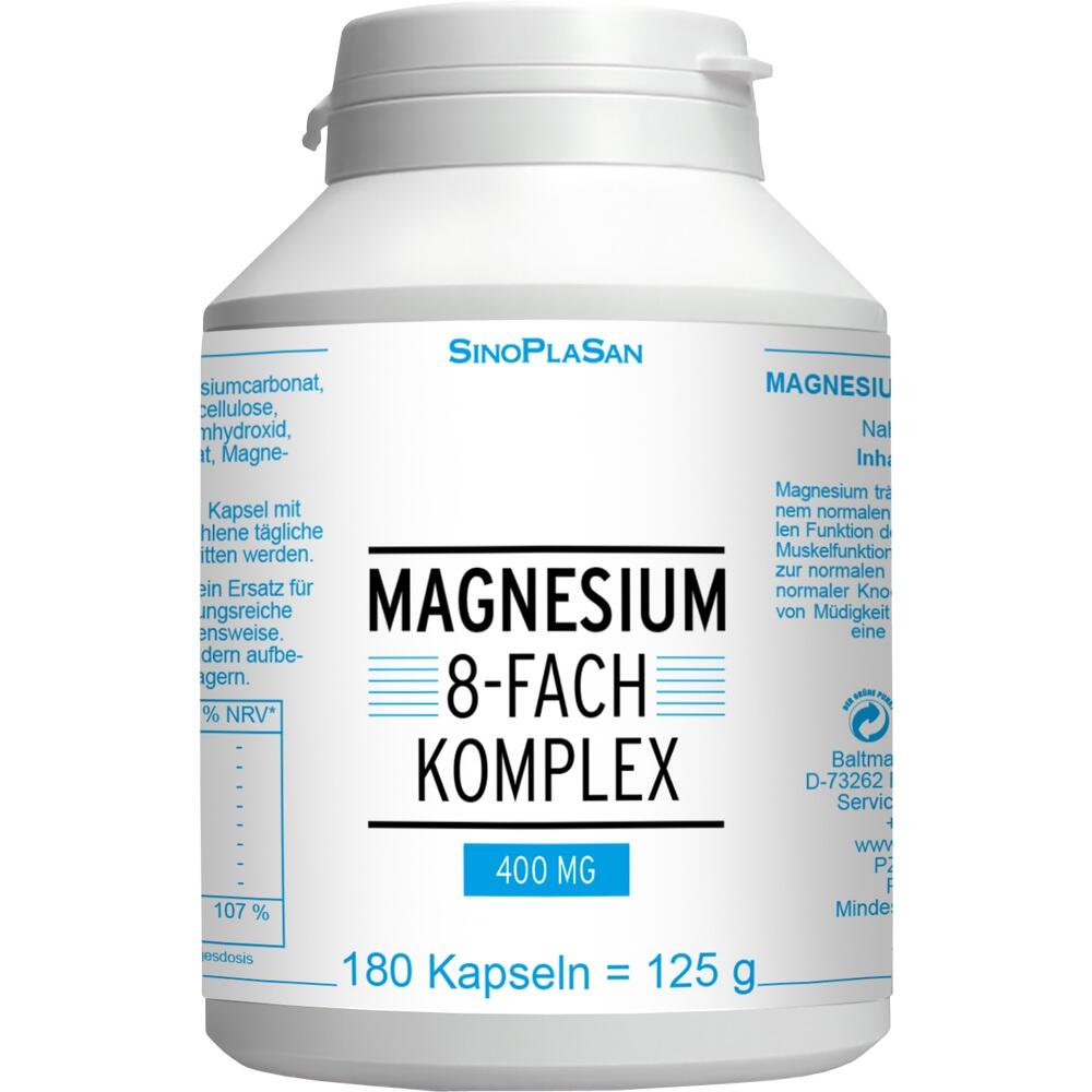 MAGNESIUM 8-FACH Komplex 400 mg 180 St Kapseln