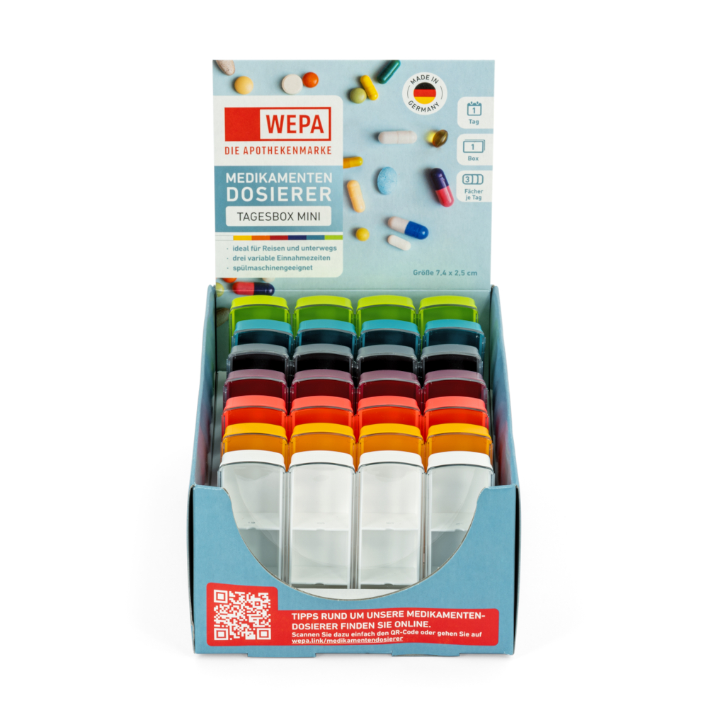 WEPA TAGESBOX Mini farbig/sortiert 1 St