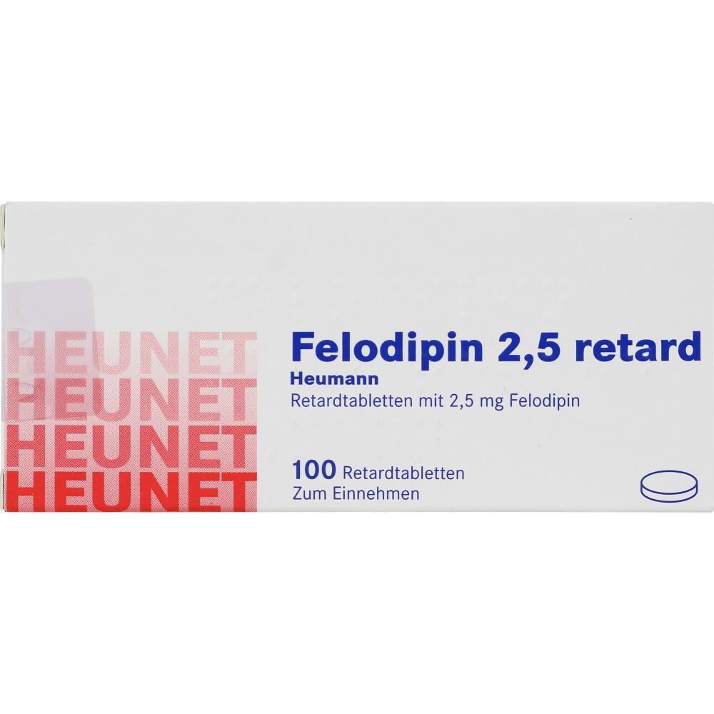 Felodipin 2,5 retard Heumann Heunet 100 St Retard-Tabletten