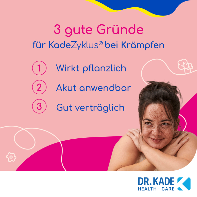 Kade Zyklus bei Krämpfen während der Menstruation 30 St Filmtabletten