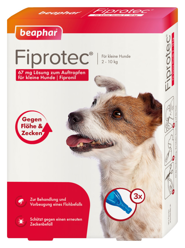 Fiprotec 67 mg Lösung zum Auftragen für kleine Hunde 3X0.67 ml Tropfen