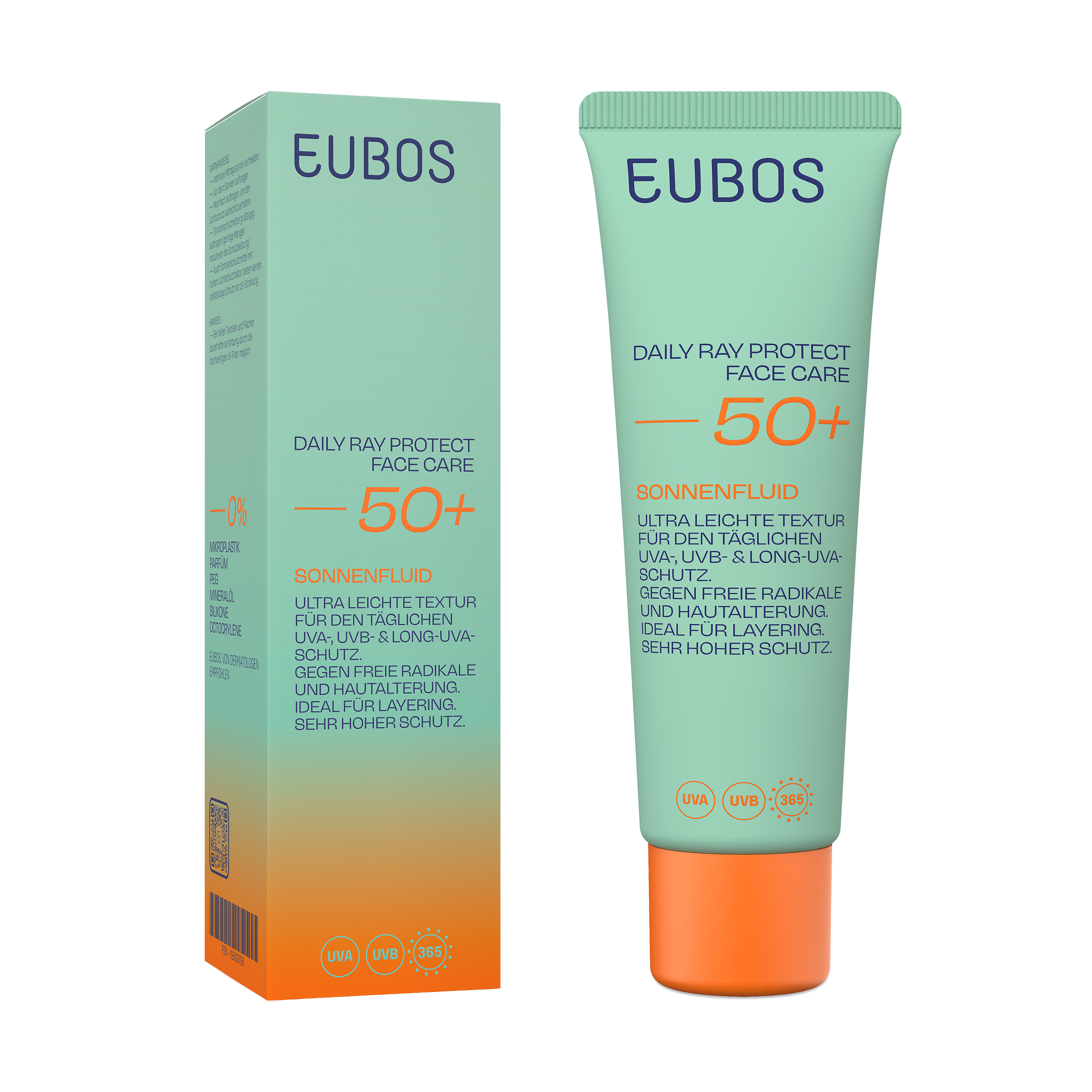 EUBOS DAILY RAY PROTECT FACE CARE 50+ SONNENFLUID 50 ml Tagescreme