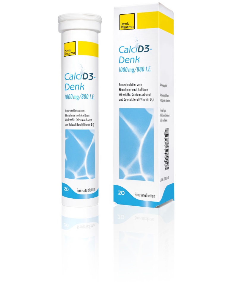 calci D3 1000mg/880 I.E. Denk  20 St Brausetabletten