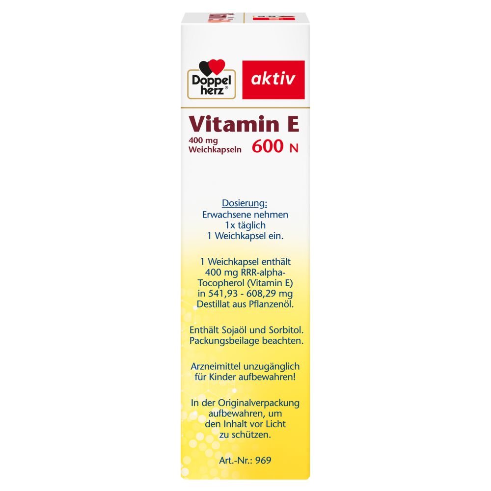 Doppelherz aktiv Vitamin E 600 N  80 St Weichkapseln