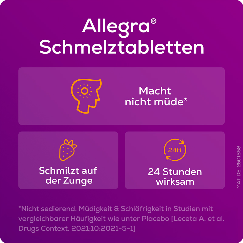 Allegra Allergietabletten KINDER 10 mg 20 St Schmelztabletten
