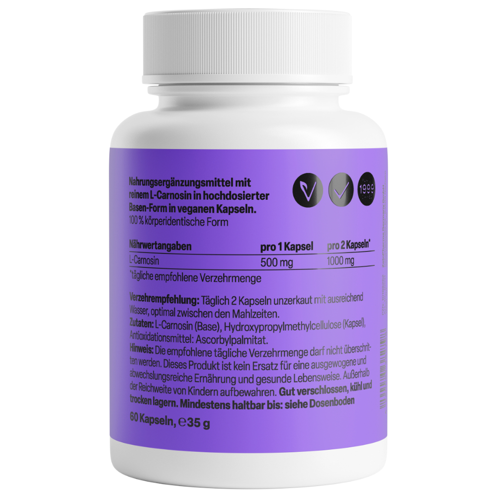 Zein PHARMA L-Carnosin 500mg  60 St Kapseln