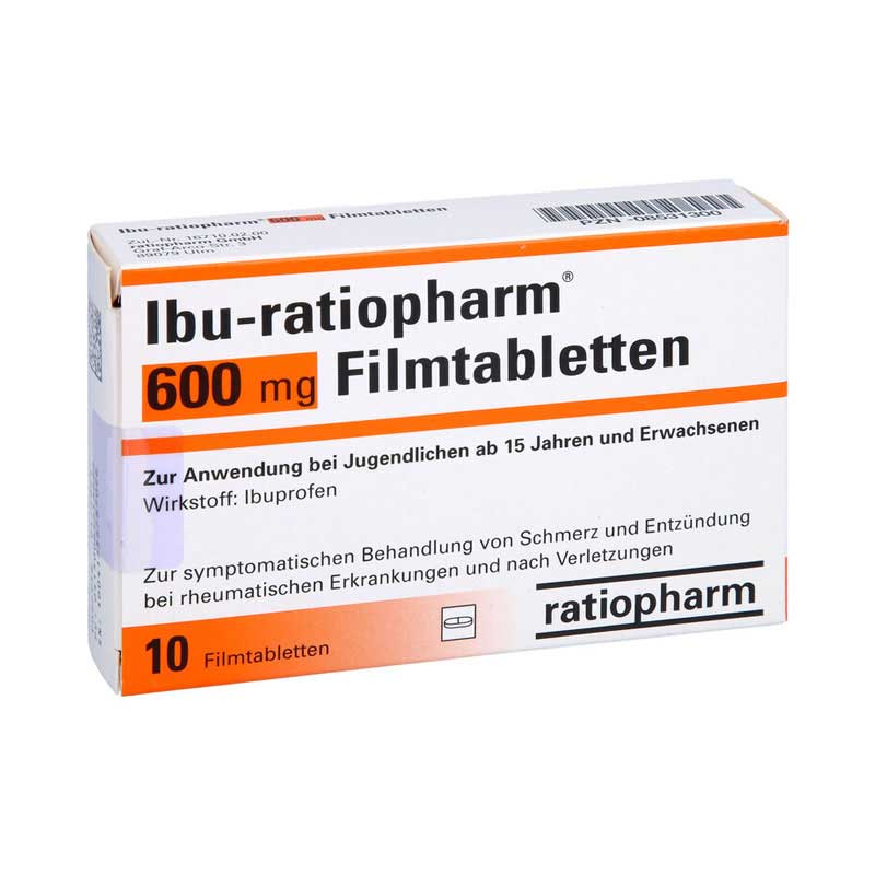 Ibu-ratiopharm 600mg 10 St Filmtabletten
