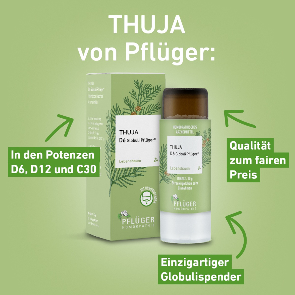 Thuja C30 Globuli Pflüger 10 g Globuli