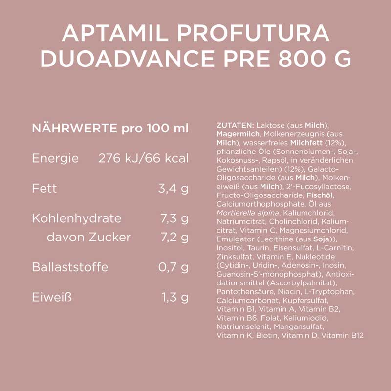 Aptamil PROfutura DUOADVANCE PRE 800 g Pulver