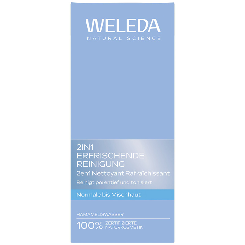 WELEDA 2in1 Erfrischende Reinigung 100 ml Milch